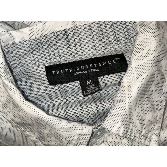 Truth Substance Mens Short Sleeve Button Down Shirt Medium Tiki Vacation Miami - Picture 4 of 6